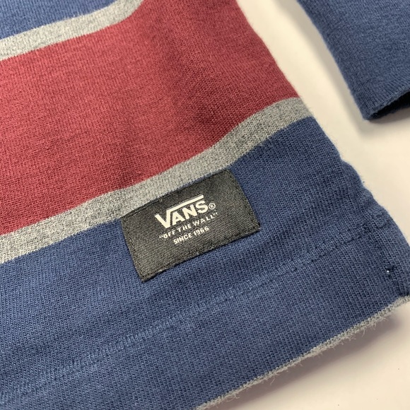 VANS Long Sleeve Striped Shirt Mens Large - Picture 3 of 6